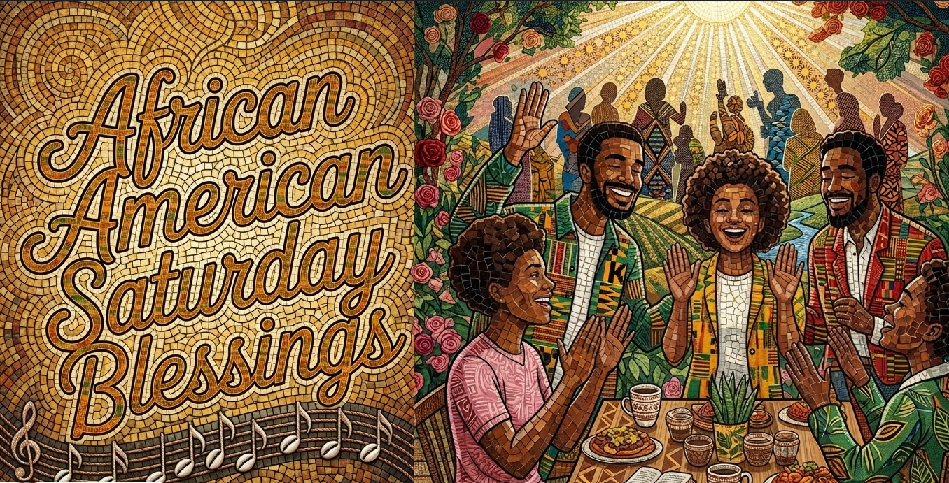Music-Filled African American Saturday Blessings GIF
