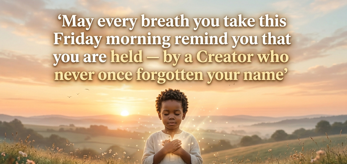 Friday morning remind you that you are held