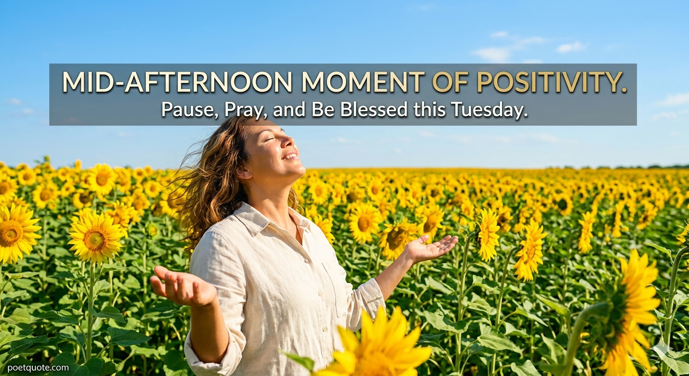 Tuesday Afternoon Prayer and Spiritual Positivity